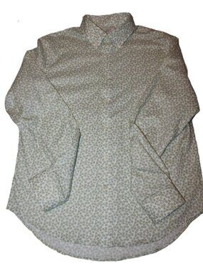 Jos A Bank Men's 1905 Green Mojito Floral Button Down Shirt Size Large Slim Fit